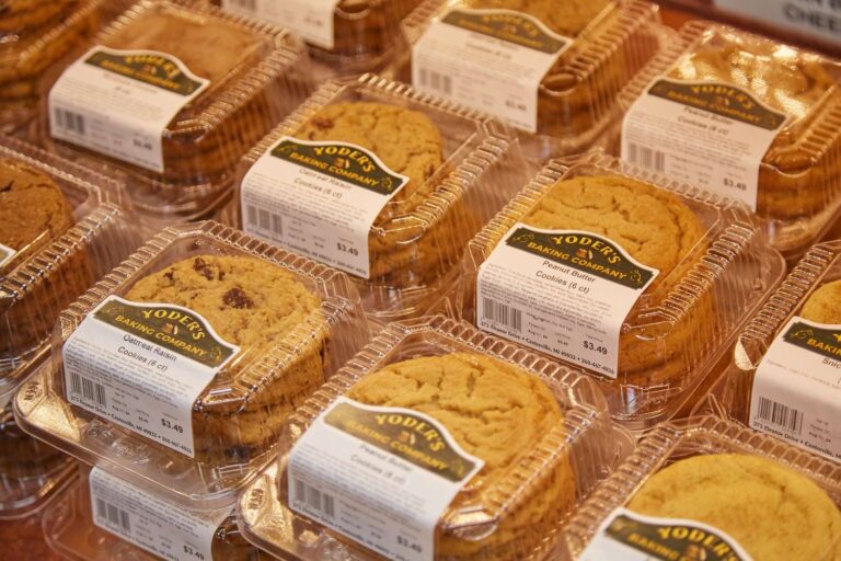 Assorted Yoder's Baking Company cookies in packages.